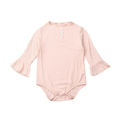 0 24M Newborn Baby Girl Kids Bodysuits Long Bell