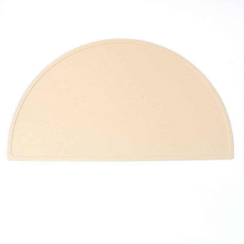 Food Grade Silicone Round Children Waterproof Placemat Maroon Asteria