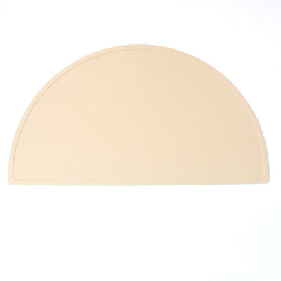 Food Grade Silicone Round Children Waterproof Placemat Maroon Asteria