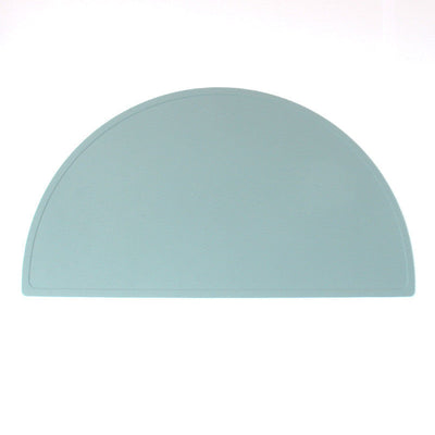 Food Grade Silicone Round Children Waterproof Placemat Maroon Asteria