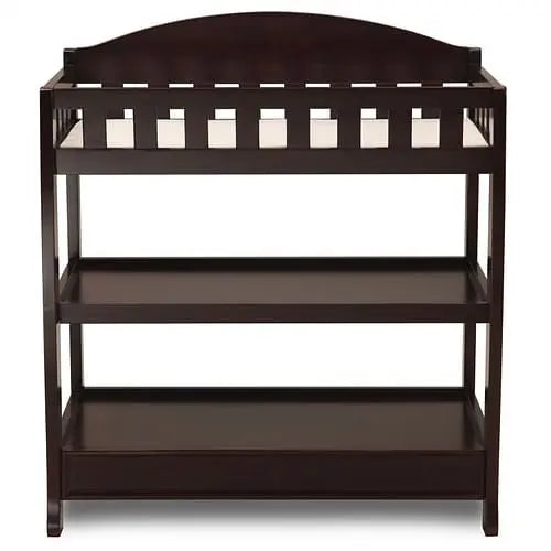 Modern Dark Brown Wooden Baby Changing Table