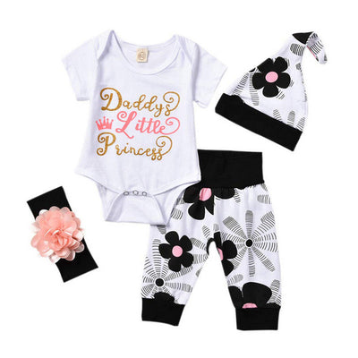 Newest 4PCS Baby Clothes New Born Infant Cute Soft Baby Girls Clothes AliExpress