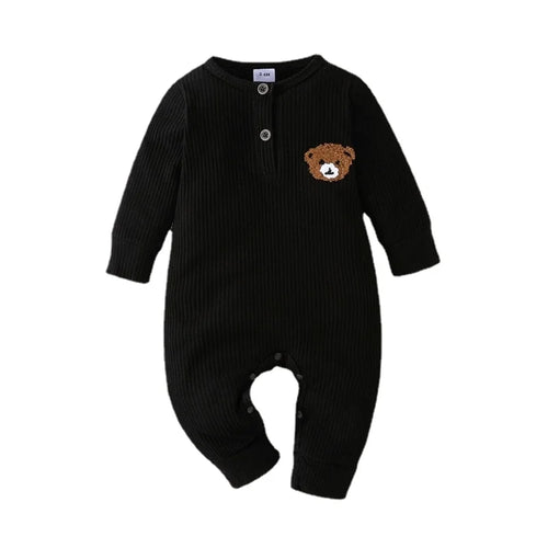 Newborn Baby Clothes 0 to 18 Months Cartoon Bear Tiny Button Onesies AliExpress
