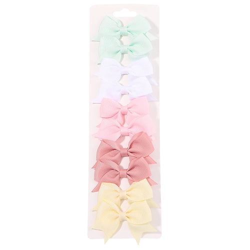 10Pcs/Set Handmade Kids Bows Hair Clips