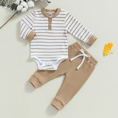 Newborn Baby Boys Girl Fall Winter Clothes Ribbed Knitted Long Sleeve AliExpress