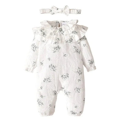 Newborn Baby Girl Spring and Autumn Bodysuit Floral Print Long Sleeve AliExpress