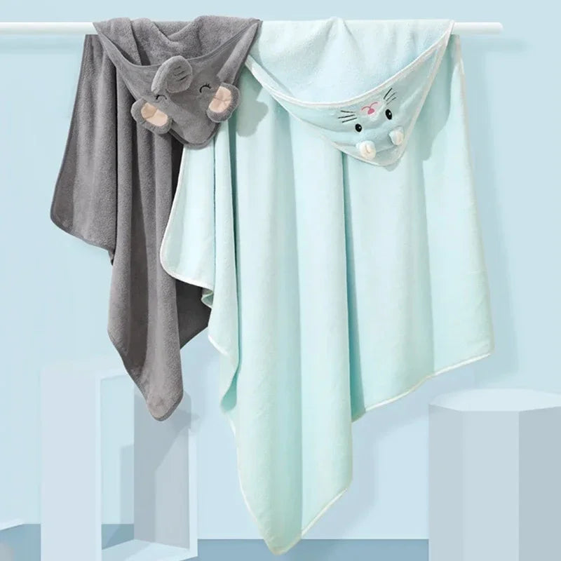 Newborn Hooded Soft Towel Blanket