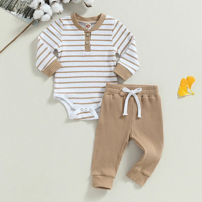 Newborn Baby Boys Girl Fall Winter Clothes Ribbed Knitted Long Sleeve AliExpress
