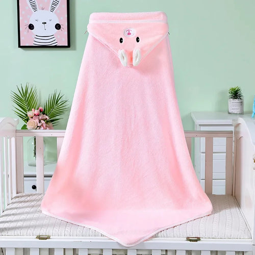 Newborn Hooded Soft Towel Blanket