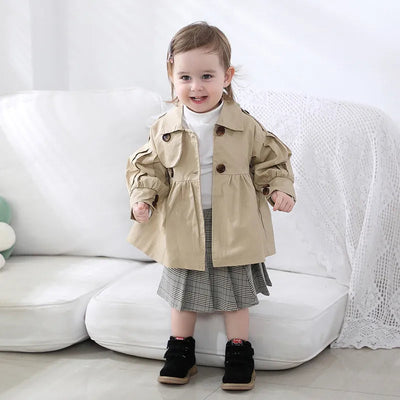 Fashion Baby Trench Coat Cotton Autumn Spring Baby Girl Clothes Kids AliExpress