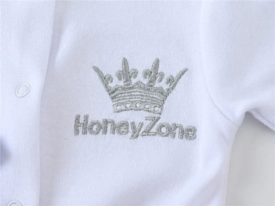 Newborn Baby Boys Romper Royal Crown Prince 100% Cotton Clothing Set AliExpress