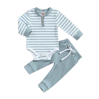 Newborn Baby Boys Girl Fall Winter Clothes Ribbed Knitted Long Sleeve AliExpress