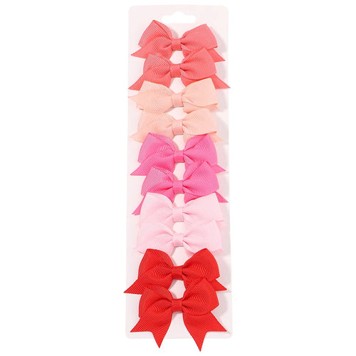 10Pcs/Set Handmade Kids Bows Hair Clips
