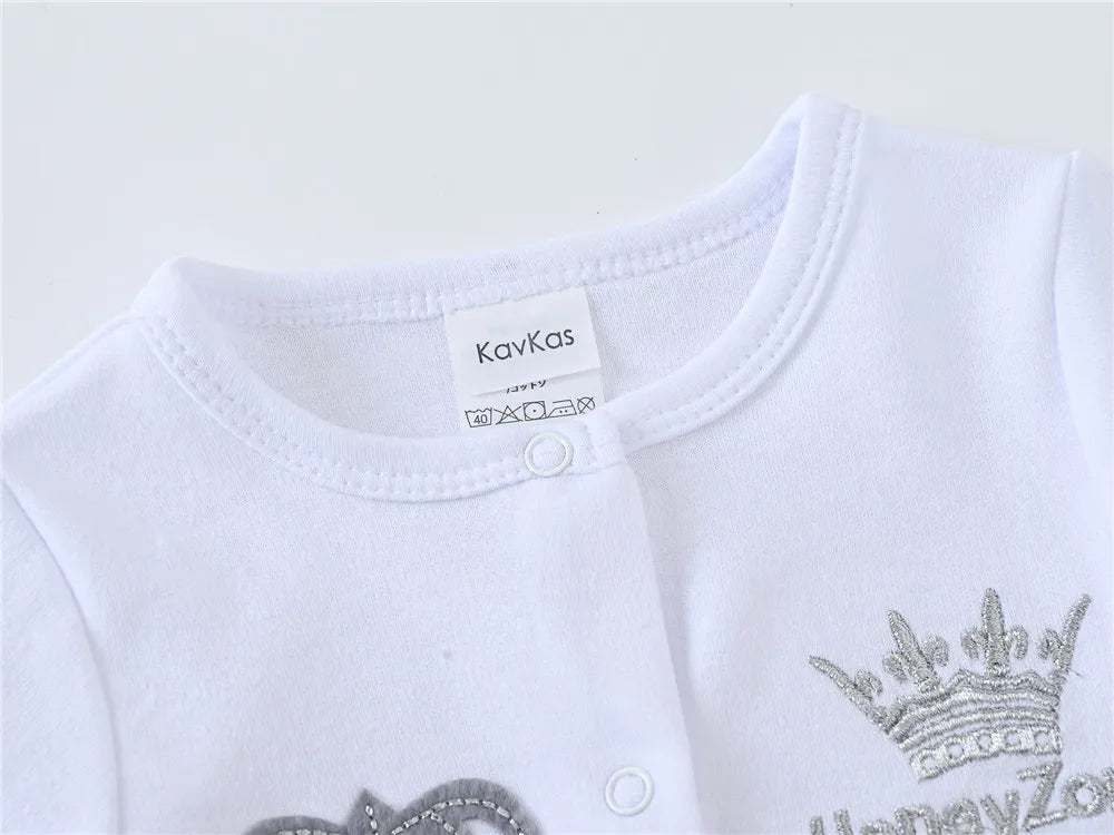Newborn Baby Boys Romper Royal Crown Prince 100% Cotton Clothing Set AliExpress