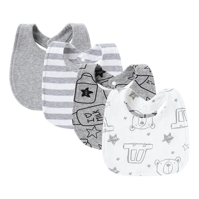 4Pcs Baby Bibs Burp Clothes Cartoon Newborn Saliva Towels for Girls AliExpress