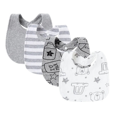 4Pcs Baby Bibs Burp Clothes Cartoon Newborn Saliva Towels for Girls AliExpress