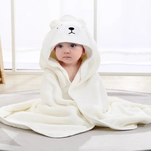 Newborn Hooded Soft Towel Blanket