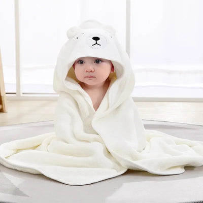 Newborn Hooded Soft Towel Blanket