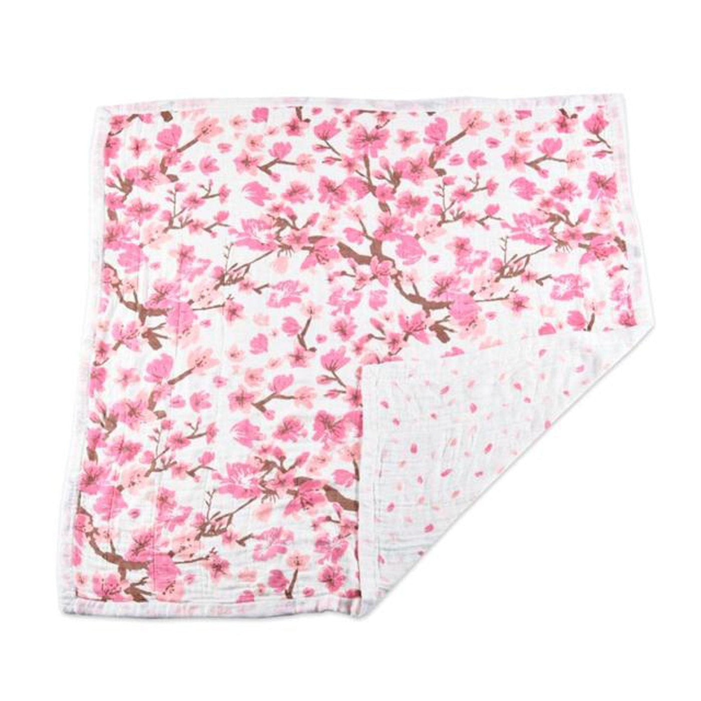 Cherry Blossom Bamboo Muslin Newcastle Blanket Lavender Charlie
