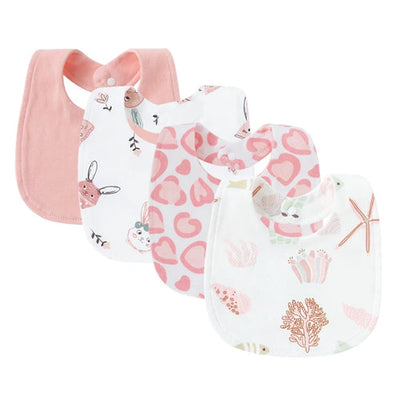 4Pcs Baby Bibs Burp Clothes Cartoon Newborn Saliva Towels for Girls AliExpress