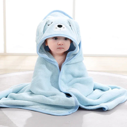 Newborn Hooded Soft Towel Blanket