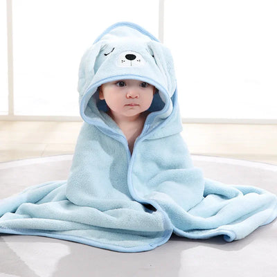 Newborn Hooded Soft Towel Blanket