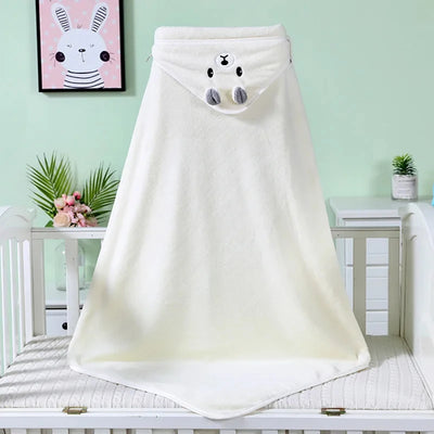Newborn Hooded Soft Towel Blanket