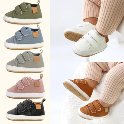 Baby Shoes Boy Girl PU Leather Causal Non-slip Soft Sole Infant Kids AliExpress