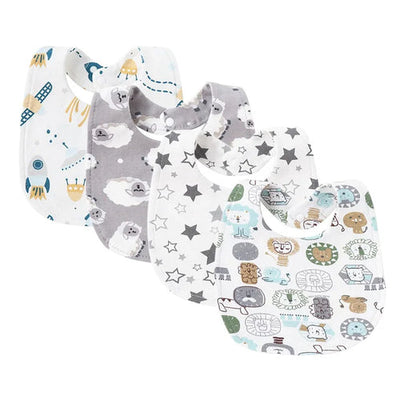 4Pcs Baby Bibs Burp Clothes Cartoon Newborn Saliva Towels for Girls AliExpress