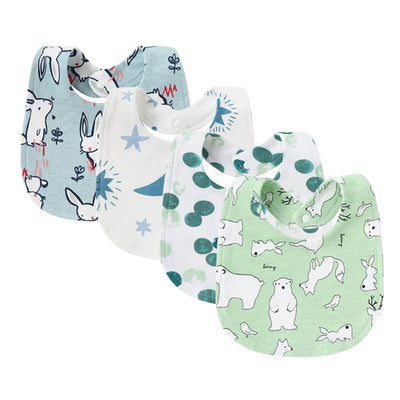 4Pcs Baby Bibs Burp Clothes Cartoon Newborn Saliva Towels for Girls AliExpress