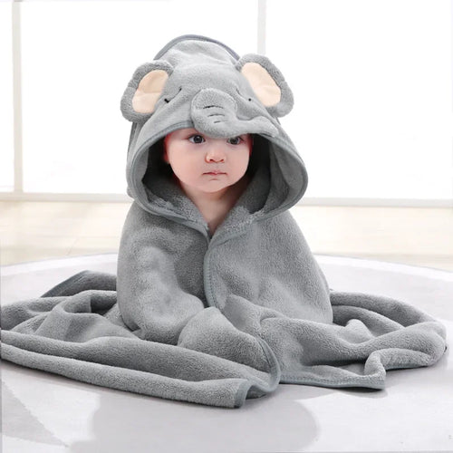 Newborn Hooded Soft Towel Blanket