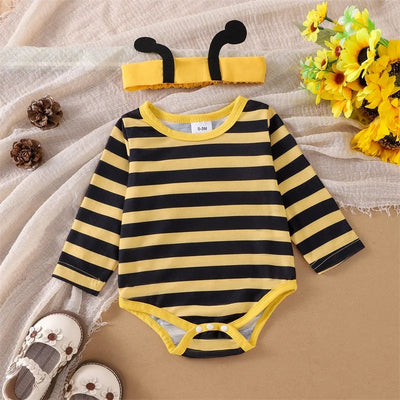 Newborn Baby Girl Halloween Outfit Long Flying Sleeve Romper Bee AliExpress