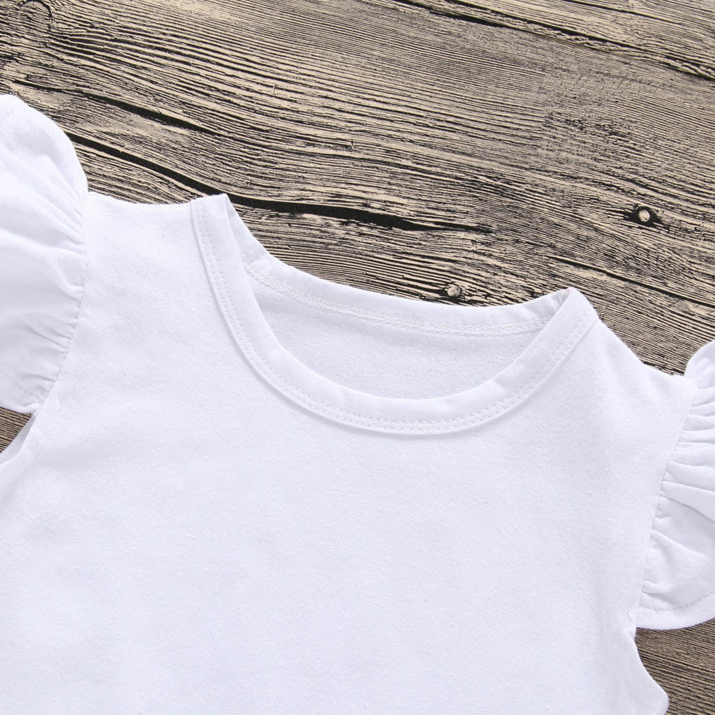 Summer Cute Newborn Infant Kids Baby Girl O Neck