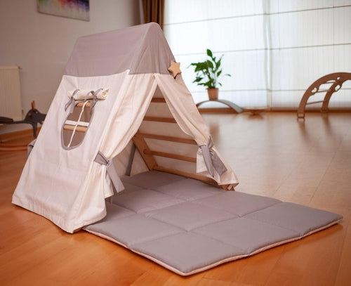 Climbing Triangle with Tent Cover, Mat, Ramp Red Oceanus