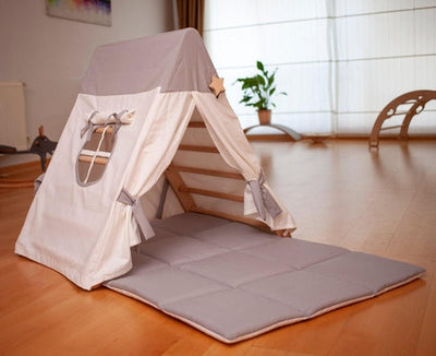 Climbing Triangle with Tent Cover, Mat, Ramp Red Oceanus
