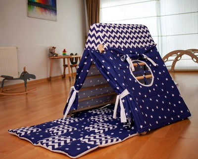 Climbing Triangle with Tent Cover, Mat, Ramp Red Oceanus