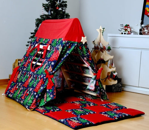Climbing Triangle with Tent Cover, Mat, Ramp Red Oceanus