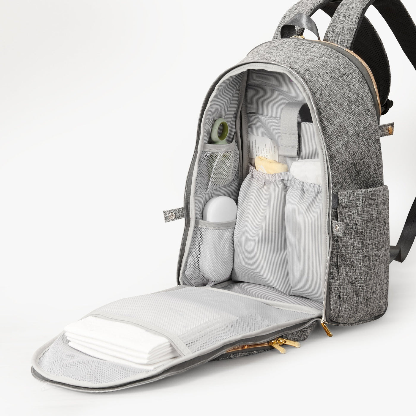 Foldable Backpack Diaper Bag Maroon Chronos