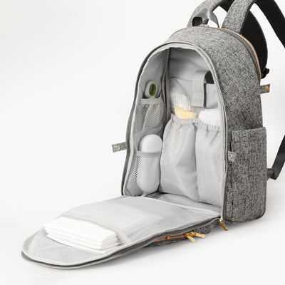 Foldable Backpack Diaper Bag Maroon Chronos