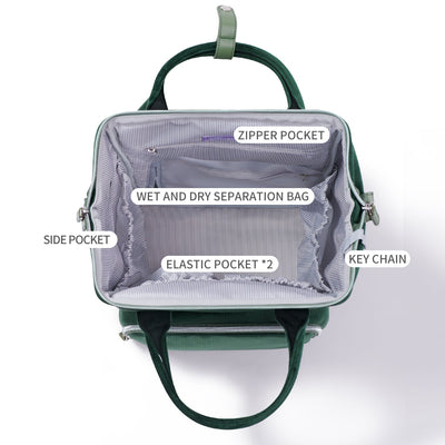 Corduroy Diaper Backpack Maroon Chronos