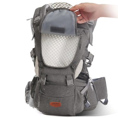 Ergonomic 3-in-1 Baby Carrier and Hipseat Maroon Chronos