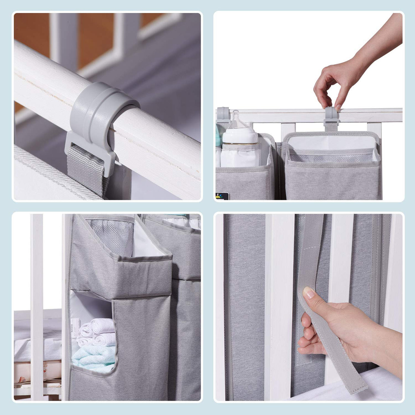 Baby Diaper Caddy with Dividers Maroon Chronos