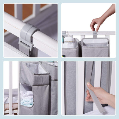 Baby Diaper Caddy with Dividers Maroon Chronos