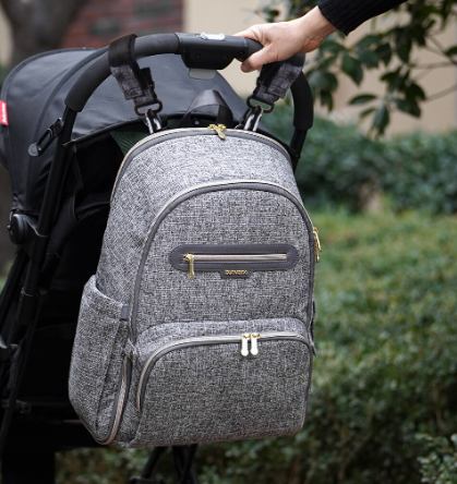 Foldable Backpack Diaper Bag Maroon Chronos
