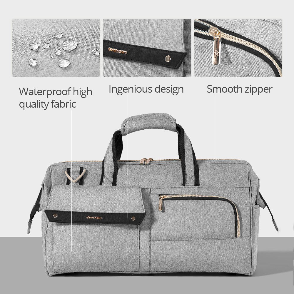3 in 1 Weekender Travel Luggage Maroon Chronos