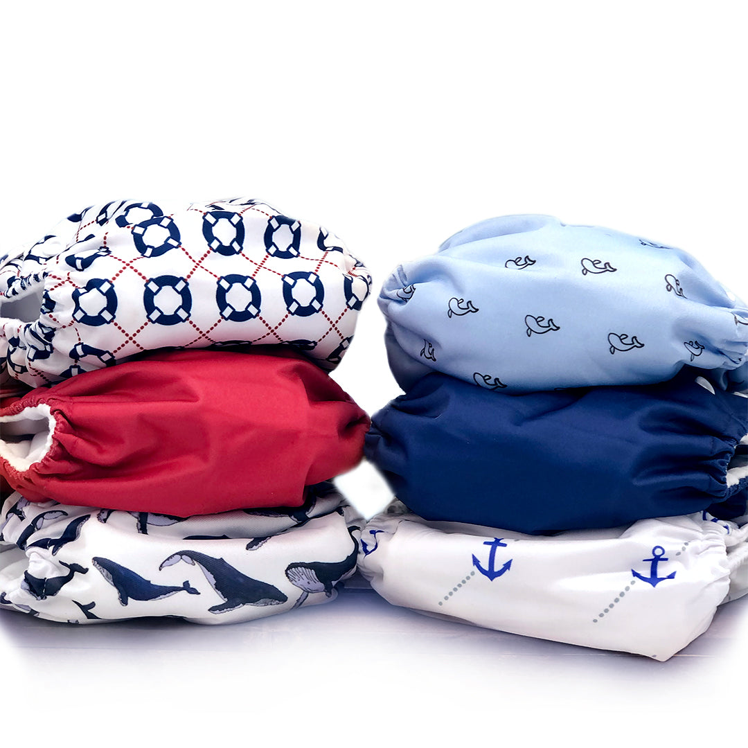 Yachtsman Cloth Diaper Collection Purple Oscar