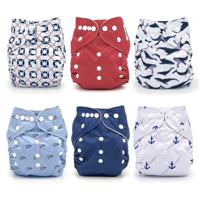 Yachtsman Cloth Diaper Collection Purple Oscar