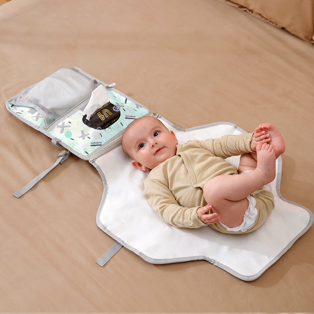 Folding Travel Changing Pad Maroon Chronos