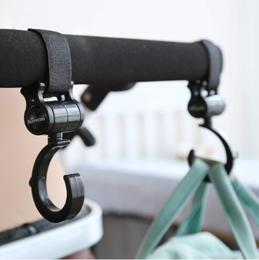 Universal Stroller Hooks 2 Pack Maroon Chronos