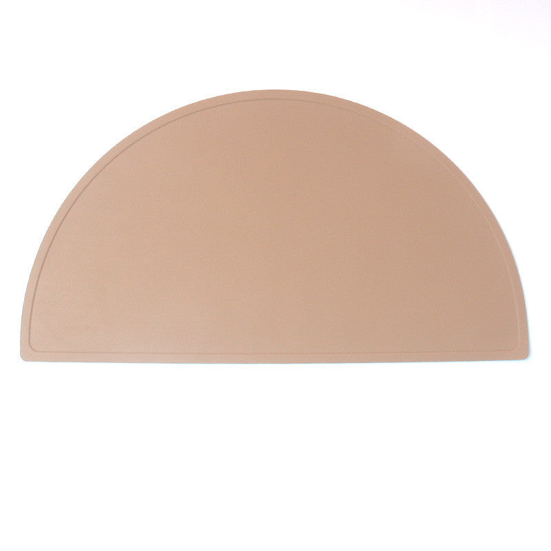 Food Grade Silicone Round Children Waterproof Placemat Maroon Asteria